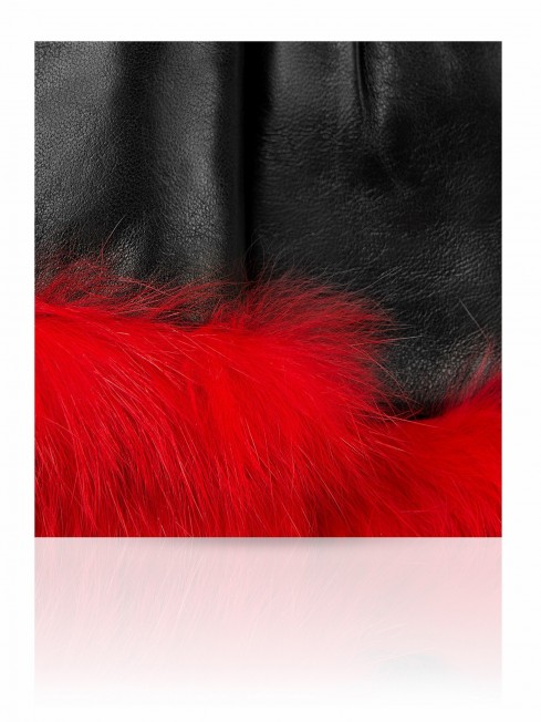 Перчатки Женские 13_REGINA/BL.RED//11
